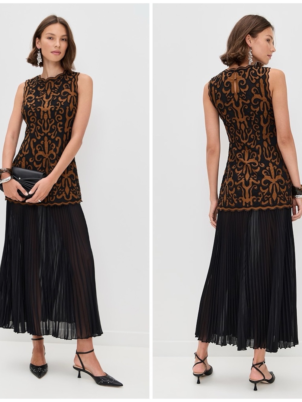 NWT Ulla Johnson Auryn Applique Sleeveless Midi Maxi Long Dress in Safron Size 2